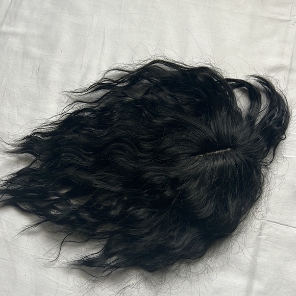 Fluffy Curly Hair Topper 11” Full Head Top Hair Piece Clip in With Bangs - Picture 4 of 9